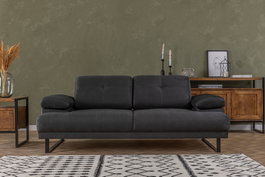 Atelier Del Sofa Mustang Sofá Cama de 2 Plazas Antracita